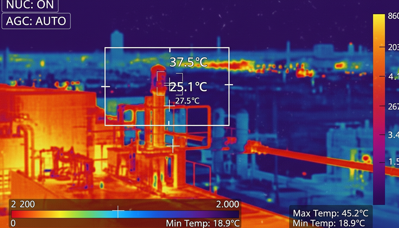 紅外線熱成像核心技術流程圖示
